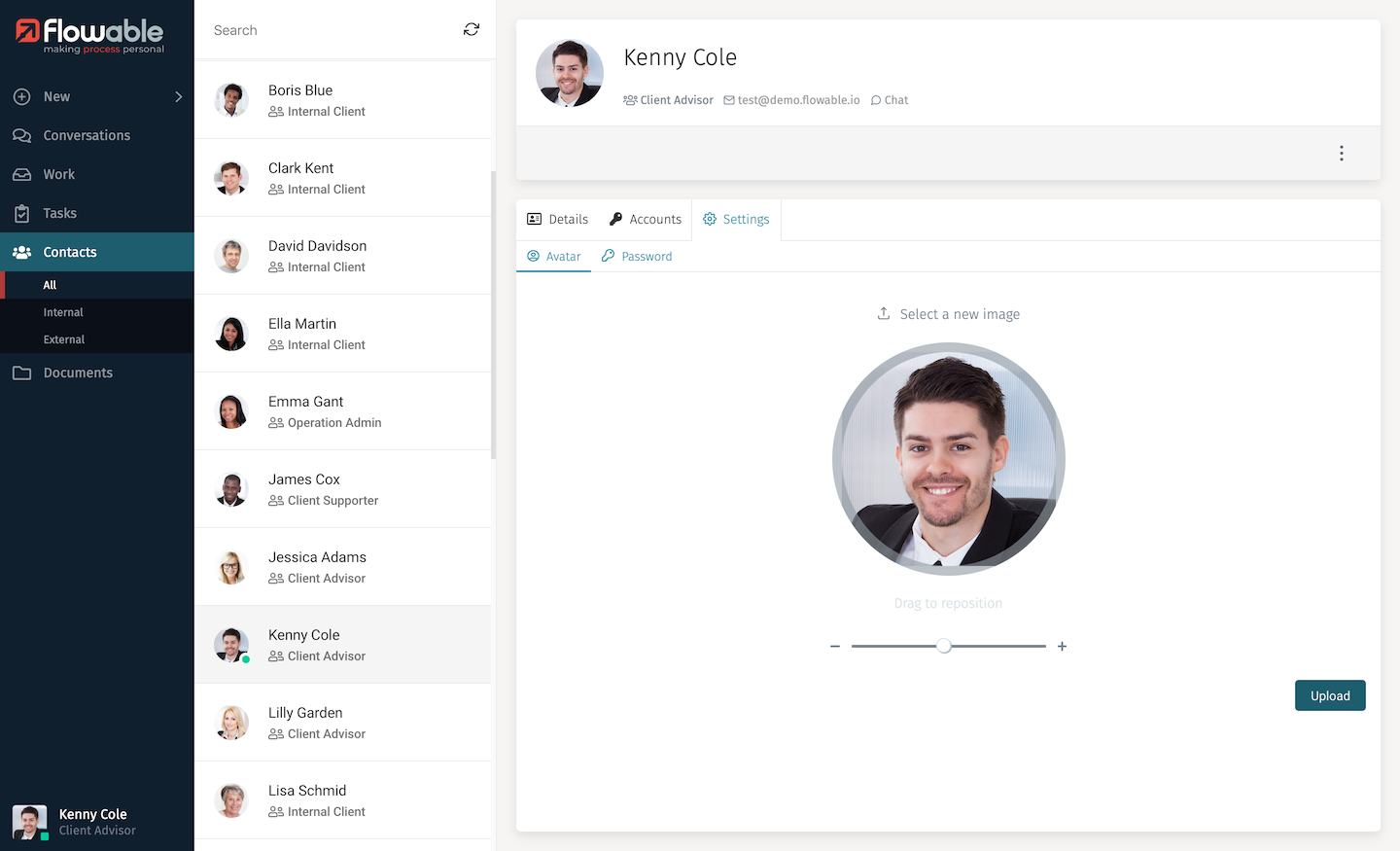 Contacts FlowApp
