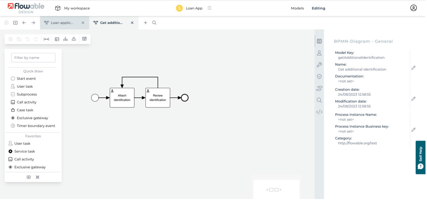 Task subform