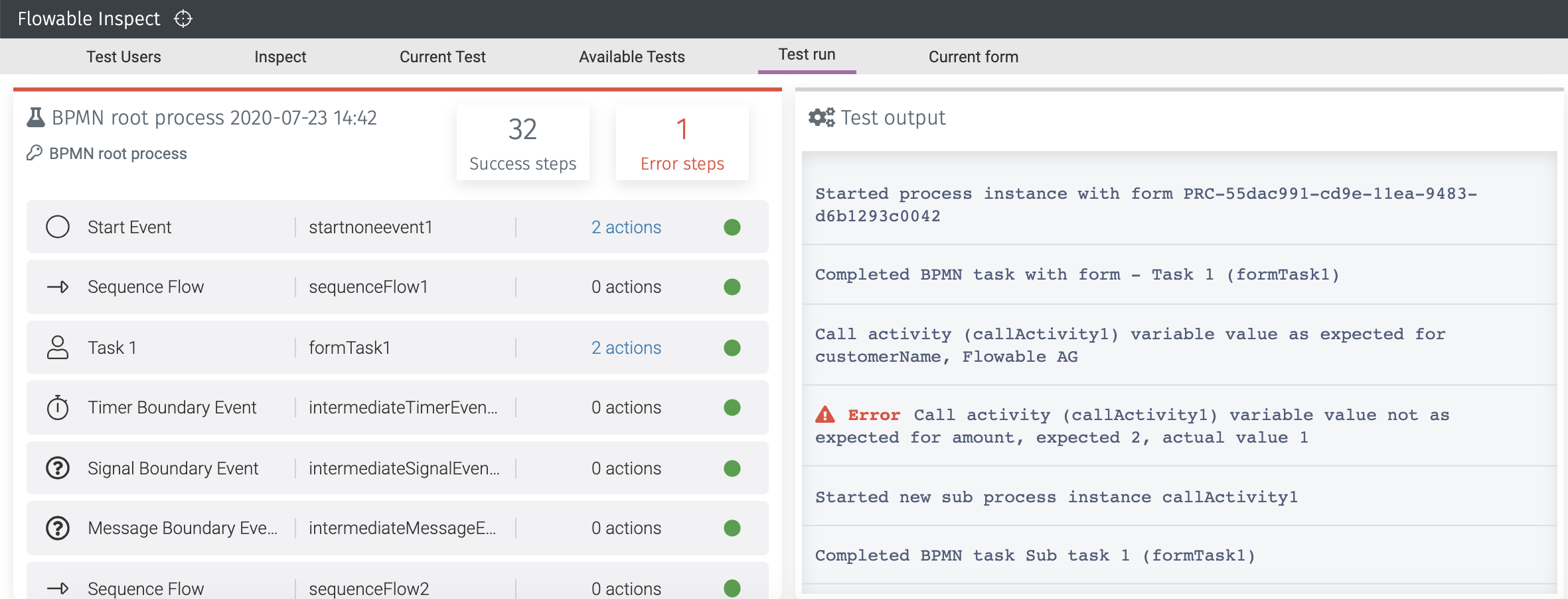 14 test run