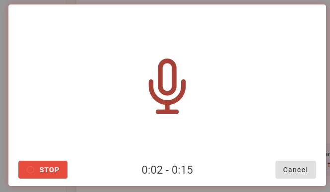 327 voice recording