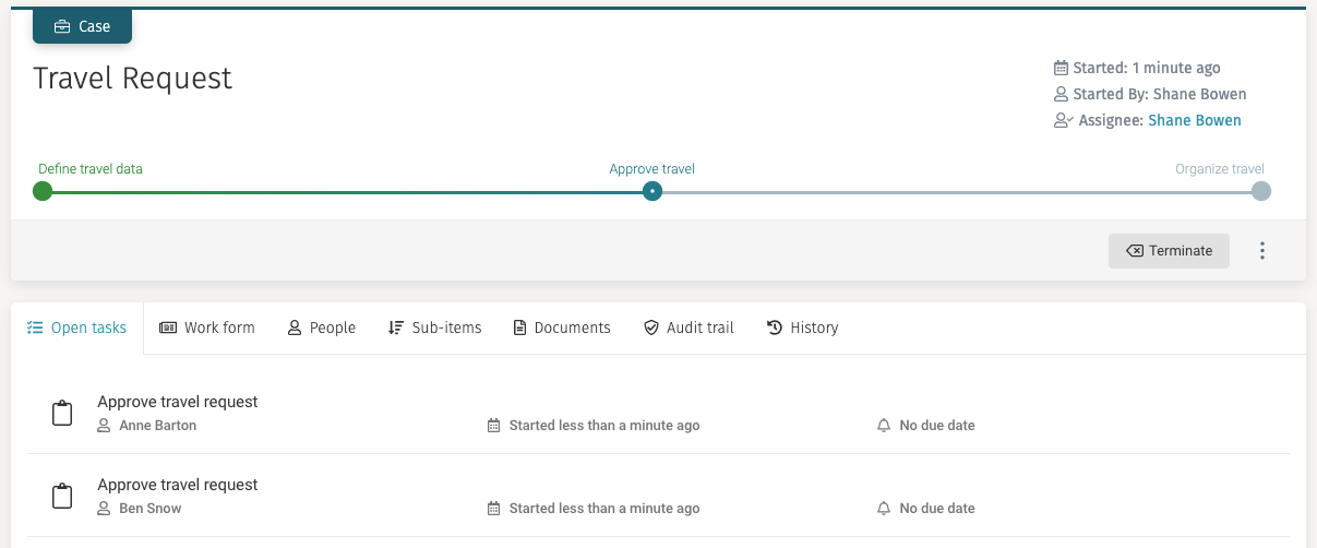 57B travel request
