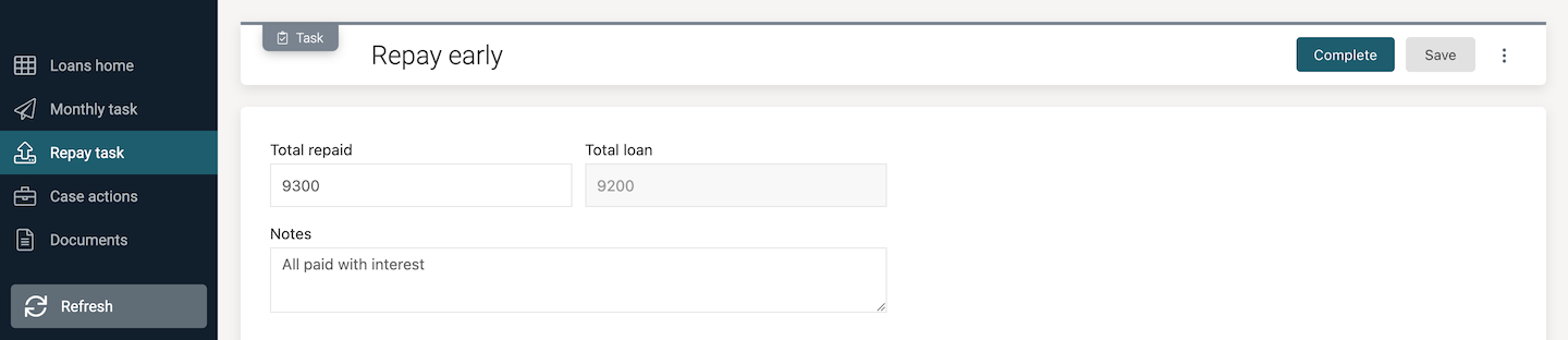 Early Repayment